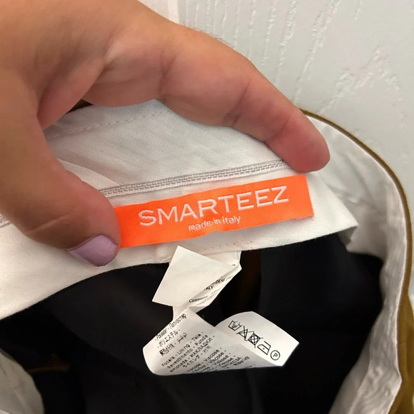 ! Smarteez Italy Contrast Trim Flared Trousers sz 2 - Picture 5 of 7